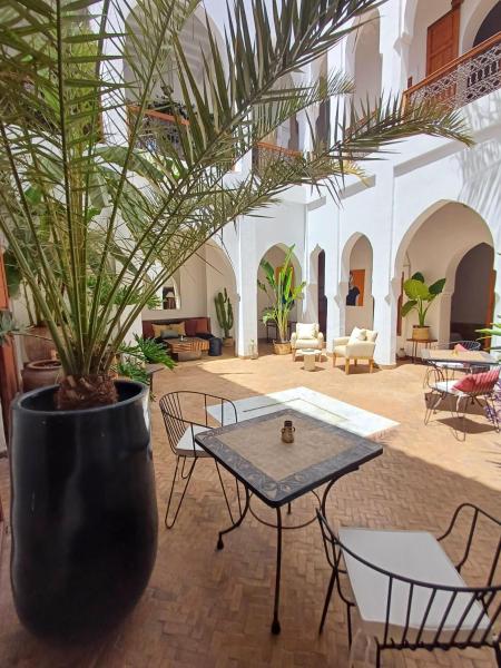 照片显示了位于Marrakech市的Riad Miski物件。