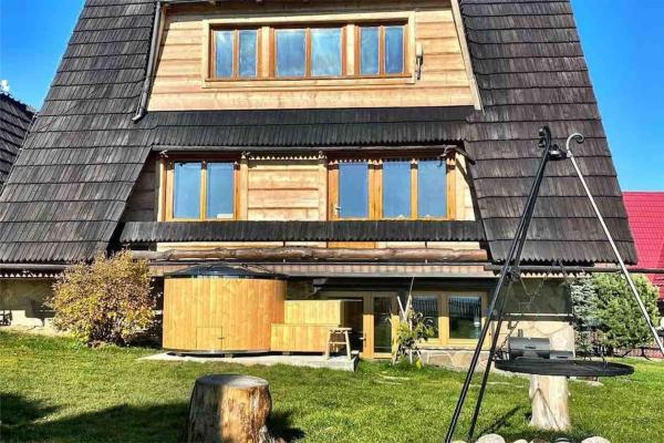 A la foto es mostra l'objecte Uroczy górski dom z sauną, jacuzzi, balią ogrodową situat a la ciutat de Ząb.