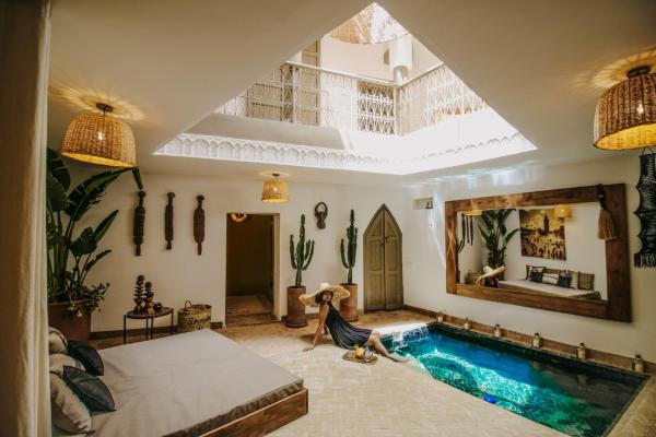 A la foto es mostra l'objecte Riad Shabi Kasbah situat a la ciutat de Marràqueix.