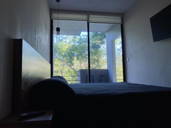 Na zdjęciu widoczny jest obiekt La Veleta Modern Jungle Living położony w mieście Tulum.