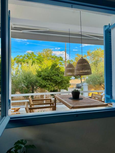 På billedet ses objektet Assamaris Beachfront House beliggende i byen Asproválta.