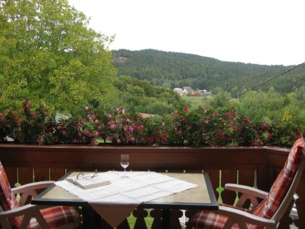 A la foto es mostra l'objecte Fewo mit Balkon und herrlicher Fernsicht situat a la ciutat de Wittenschwand.