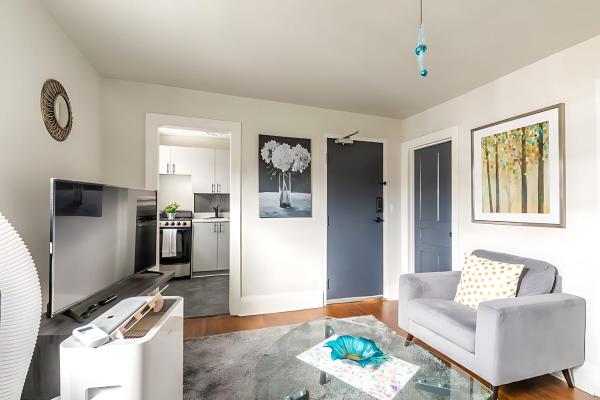 På bildet vises objektet Modern 1BR Apartment - James South som ligger i byen Hamilton.