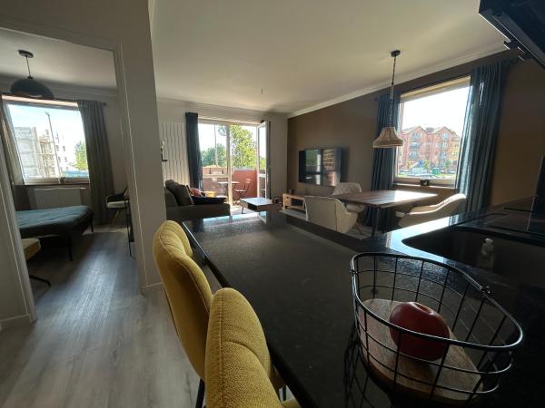 På billedet ses objektet Przytulny apartament beliggende i byen Lubin.