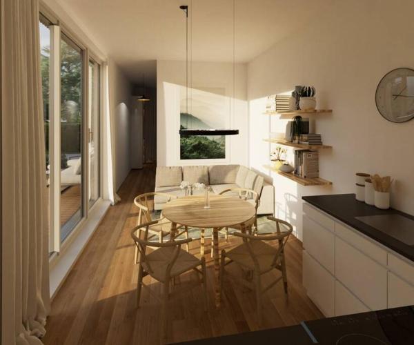 A la foto es mostra l'objecte Smart Living mit Küche - Parkplatz & Terrasse situat a la ciutat de Müllrose.