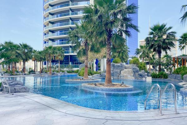 Na fotografii je vidět objekt ALiving Supreme 2BR Paramount Towers Business Bay 6206 nacházející se ve městě Dubaj.