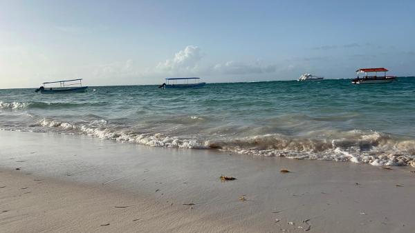 A la foto es mostra l'objecte Caminando a Playa Bávaro situat a la ciutat de Punta Cana.