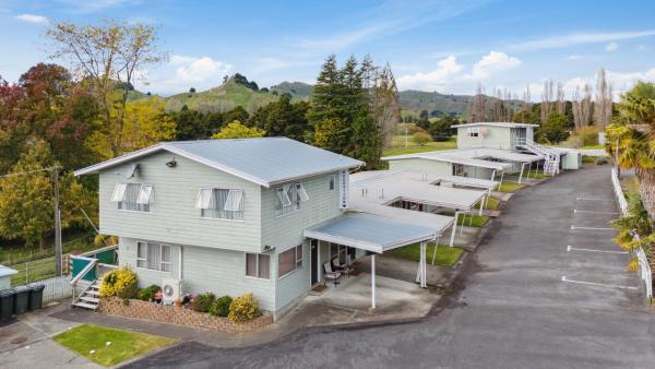 Nella foto è visibile l'oggetto Mahoe Motel situato nella città di Taumarunui.