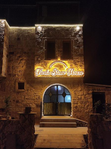 The photo shows the Fiesta Stone House located in the city of Nevsehir.