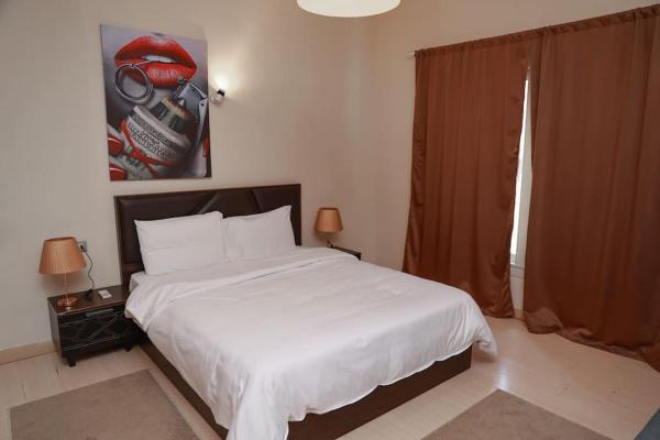 A la foto es mostra l'objecte Tranquil 1BR in Prime New Cairo situat a la ciutat de El Caire.