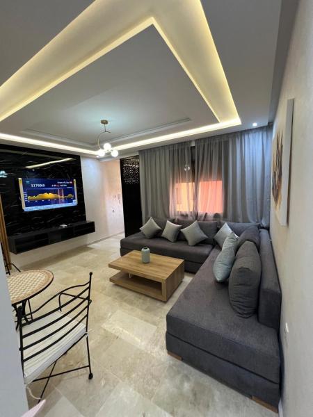 A la foto es mostra l'objecte Gueliz Luxe Apartment situat a la ciutat de Marràqueix.