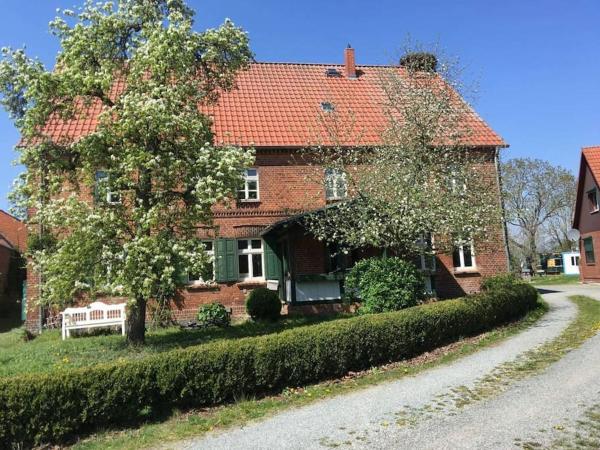 На фото показан объект Storchenhaus Abbendorf - mit Badestelle im Dorf, расположенный в городе Rühstädt.