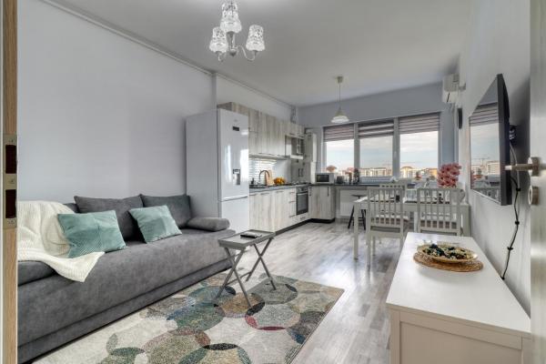 A la foto es mostra l'objecte Homie Gray Apartment - Private Parking - Self Check-In situat a la ciutat de Bucarest.