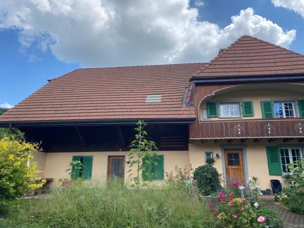 Na zdjęciu widoczny jest obiekt Wohnung in 100 J Bauernhaus położony w mieście Cressier.