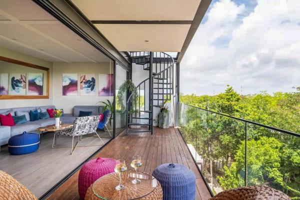 Na zdjęciu widoczny jest obiekt Designer Penthouse - Jungle Views, Bike to Beach położony w mieście Tulum.