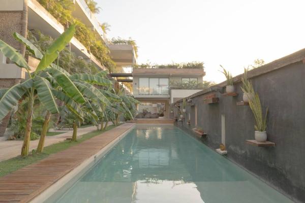 Na zdjęciu widoczny jest obiekt Lujoso estudio con acceso a la piscina - La veleta położony w mieście Tulum.