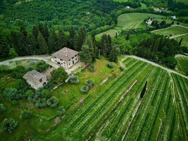 På billedet ses objektet Agriturismo Penzole beliggende i byen Le Bolle.