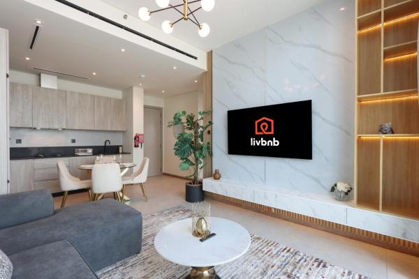 Nella foto è visibile l'oggetto Livbnb - Stay at Signature Livings Penthouse, JVC situato nella città di Dubai.
