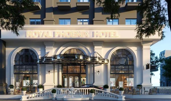Na fotografii je vidět objekt Royal Phoenix Hotel Bac Ninh nacházející se ve městě Ðáp Cầu.
