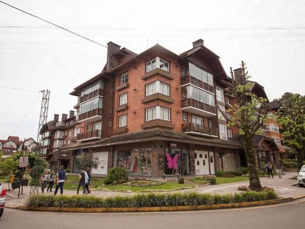 A la foto es mostra l'objecte Apartamento a 300m da Rua Coberta de Gramado situat a la ciutat de Gramado.