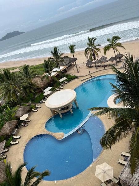 På billedet ses objektet Departamento a pie de playa beliggende i byen Mazatlán.