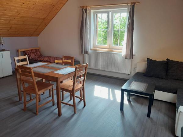 Na foto é possível ver o objeto Apartmány Dunice 2 localizado na cidade de Děkanovice.