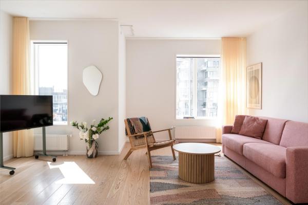 Penthouse with 2 terraces & harbour views, Copenhague