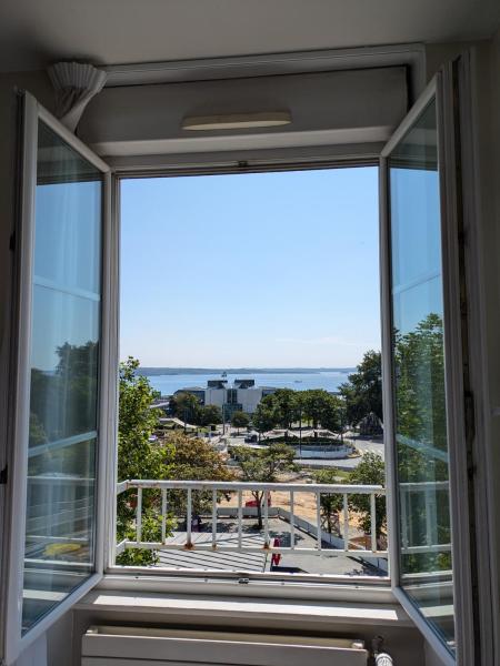 The photo shows the Hotel de la Gare Brest located in the city of Brest.