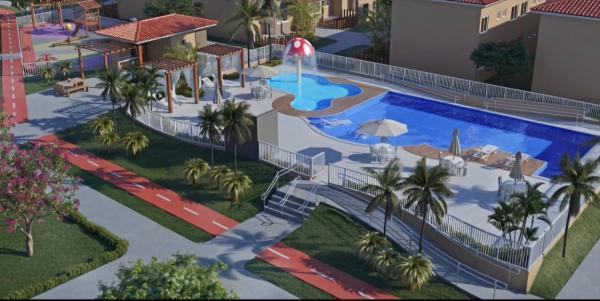 写真にはバーハ・ドス・コケイロス市にあるAp 2 quartos tipo resort pé na areia 1が写っています。