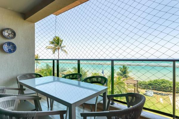 Na fotografii je vidět objekt Flat vista mar no La Fleur Polinésia - Muro Alto - Porto de Galinhas nacházející se ve městě Cupe.