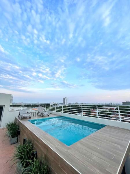 A la foto es mostra l'objecte Hermoso Loft en Asuncion Cerca de TODO F3 situat a la ciutat de Asunción.