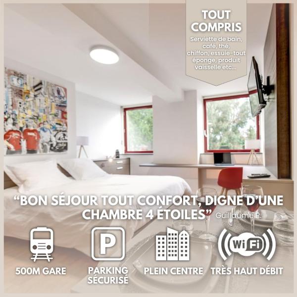 A la foto es mostra l'objecte Le Nénuphar - Parking, Hyper-Centre, 500m Gare situat a la ciutat de Cholet.
