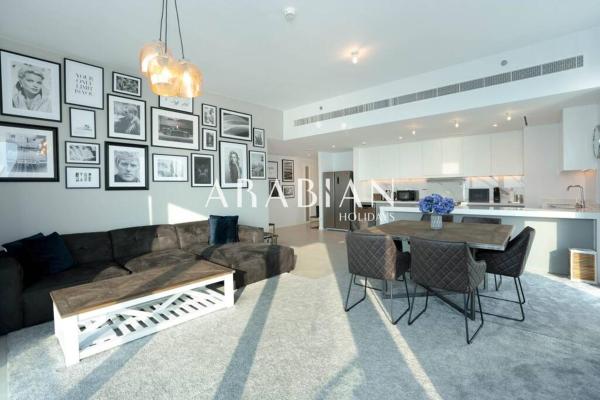 A la foto es mostra l'objecte Admiring 3br with Direct Sea and Ain Dubai View situat a la ciutat de Dubai.