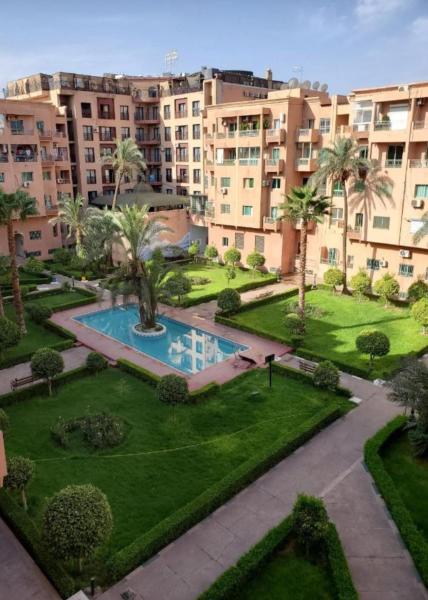 Na fotografii je vidět objekt Charming Two-Bedroom Apartment in Marrakesh Gueliz nacházející se ve městě Marakéš.