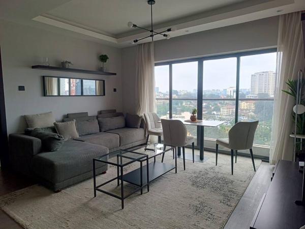 The photo shows the Cozy 2bed in the heart of city located in the city of Westlands.