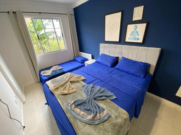 På billedet ses objektet apartamento a 200m da praia ingleses, prédio com piscina beliggende i byen Florianópolis.