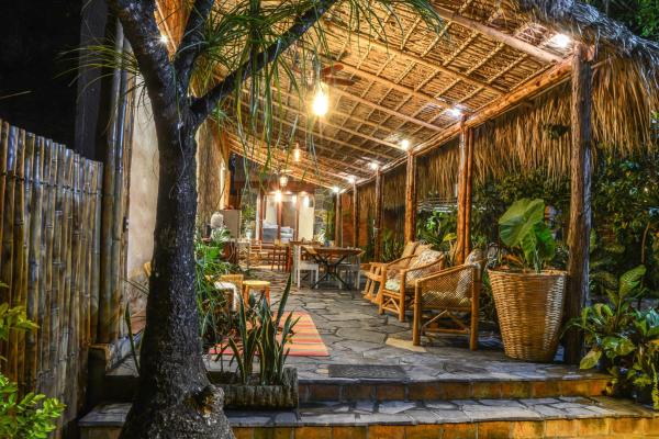Na fotografii je vidět objekt Jardín Secreto Bungalows nacházející se ve městě General Pedro Antonio Santos.