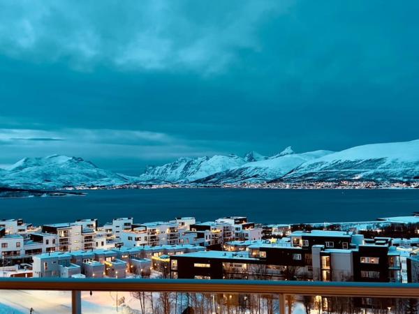 A la foto es mostra l'objecte Sentral penthouse leilighet i Tromsø situat a la ciutat de Guleng.