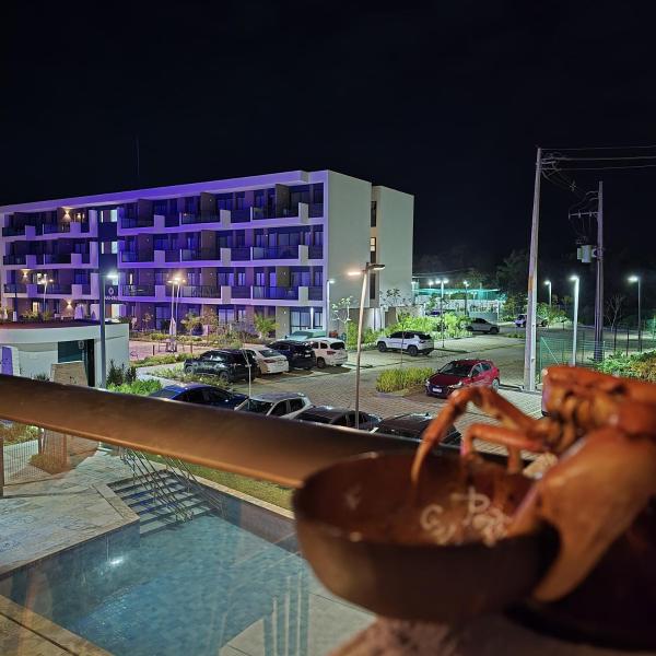 Na fotografii je vidět objekt Flat Makia Beach Experience 120C - Muro Alto - Porto de Galinhas nacházející se ve městě Cupe.