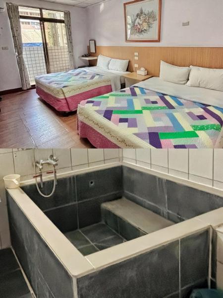 På billedet ses objektet Sister Leis Home Zhiben Hot Spring beliggende i byen Hua-yüan.