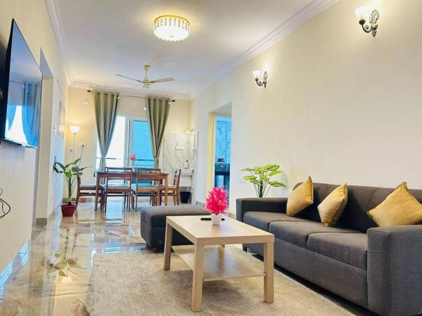 A la foto es mostra l'objecte Evara Hitec Grandeur Luxury 3BHK Apt near Hitex situat a la ciutat de Lingampalli.