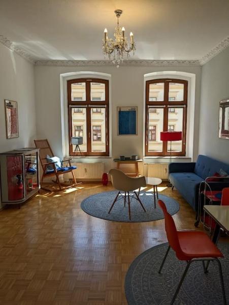 The photo shows the Stilvolle Moderne unter hohen Decken located in the city of Görlitz.