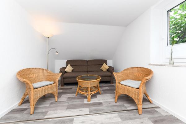 På billedet ses objektet Ferienwohnung auf dem Hof Tjarks beliggende i byen Friedrichsschleuse.