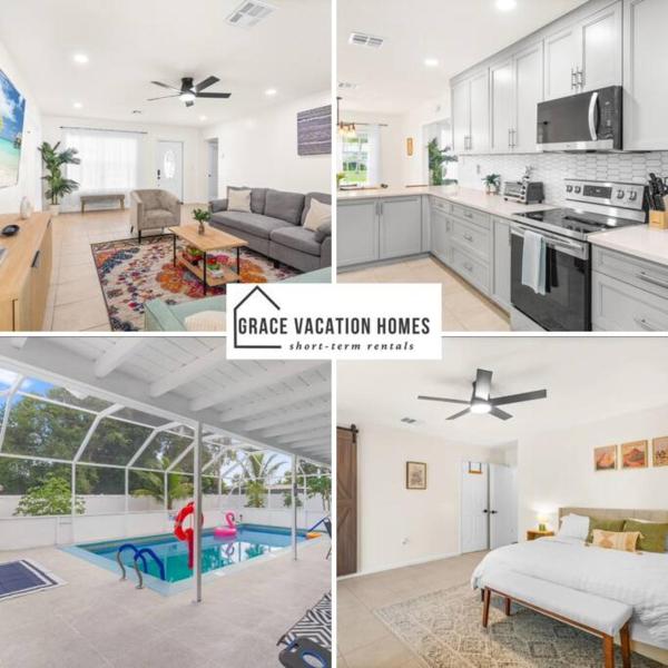 Na fotografii je vidět objekt Modern renovated beach oasis home with private pool nacházející se ve městě Boynton Beach.