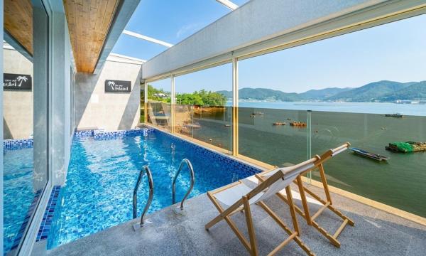 Na fotografii je vidět objekt Namhae Be My Island Pool Villa nacházející se ve městě Namhä.