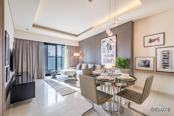 På billedet ses objektet Stylish 1BR in Damac Towers by Paramount B, Business Bay by Deluxe Holiday Homes beliggende i byen Dubai.