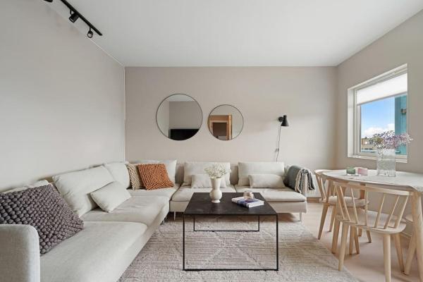 A la foto es mostra l'objecte Modern apartment in Tromsø situat a la ciutat de Guleng.