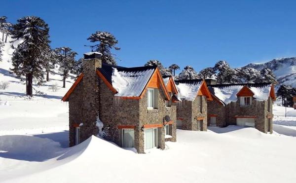 写真にはコパウエ市にあるCabanas Patagonia Villageが写っています。