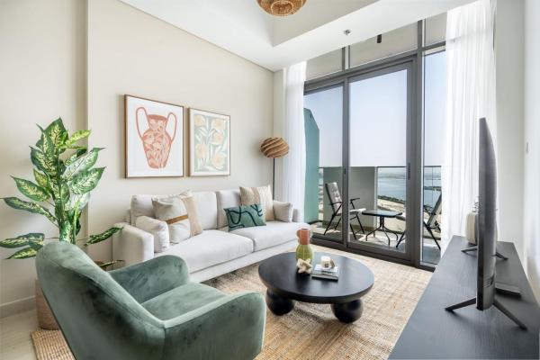 A la foto es mostra l'objecte GuestReady – 1BD l Beautiful Creek View l Balcony situat a la ciutat de Dubai.