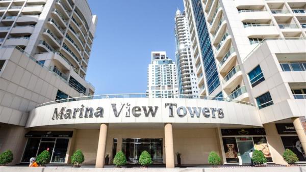Na fotografii je vidět objekt Deluxe Studio for Rent at Marina View Towers nacházející se ve městě Dubaj.
